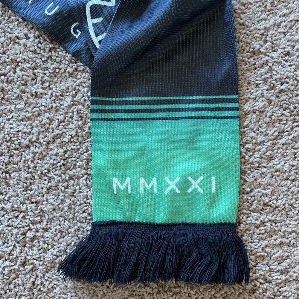 Ruffneck LOS VERDES Austin FC Inaugural‎ Season Skull Soccer Scarf Green/Black